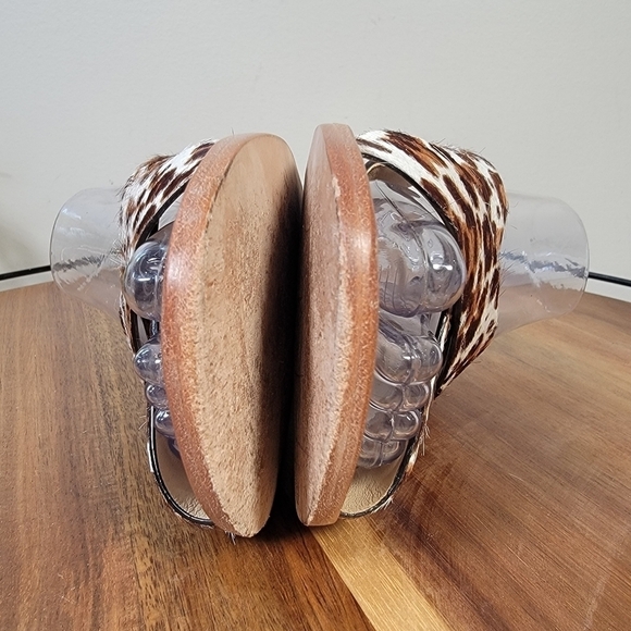 Trask Sandi Leopard Print Calf Hair Leather Size 8 - Picture 8 of 17